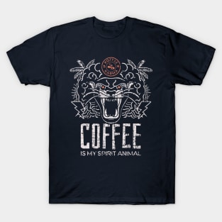 Coffee Is My Spirit Animal Coffee Lover T-Shirt